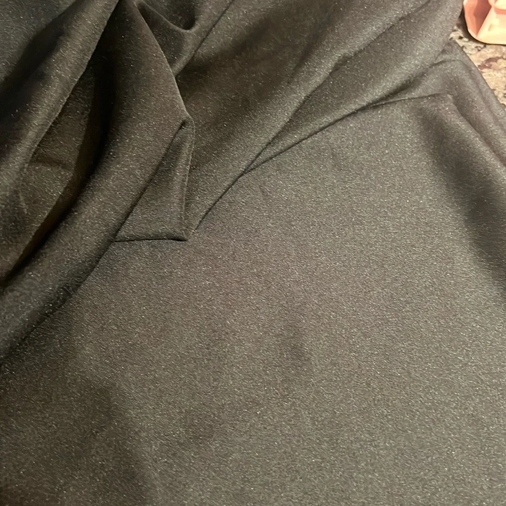 Black cloth table covering 60 by 120